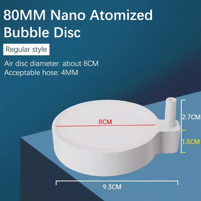 Fish Tank Aquarium Round Silent Nano Air Stone Oxygen Aerator Air Bubble Pond Pump Hydroponic Oxygen Diffuser Supply Accessories
