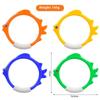 3Pcs Underwater Swim Training Gear With Fish-Shaped Retrieval Rings Diving Rings Set Floatable Pvc Pool Toys For Adults/Kids