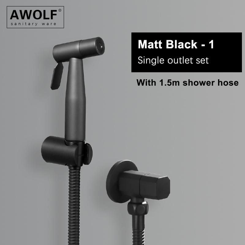 Handheld Toilet Bidet Sprayer Head Brushed