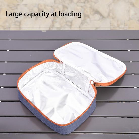 Tepelně izolovaná taška Design s dvojitou rukojetí Kuchyňské potřeby Oxford Hadřík Piknik Turistika Tepelně izolovaná taška na oběd Pohodlná