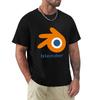 Blender 3D Logo TShirt Plus Size Summer Short Sleeve TShirt
