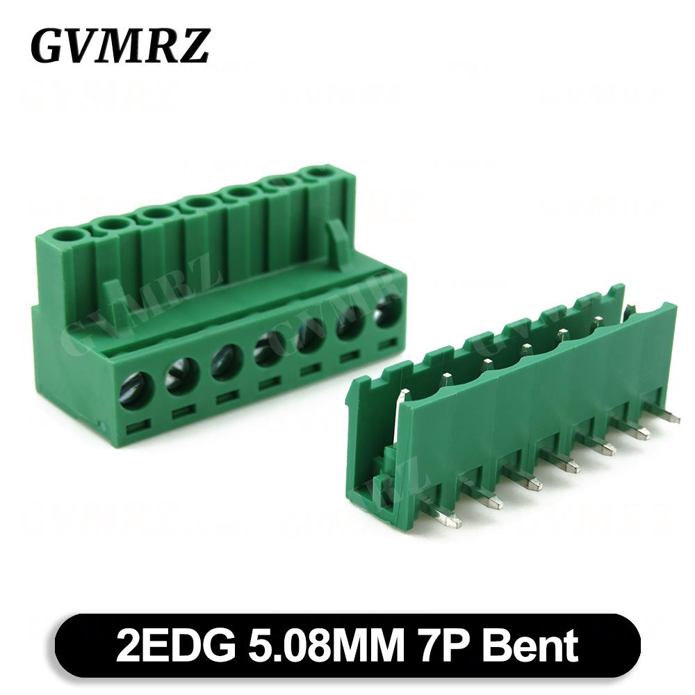 5Set 2EDGK 5.08mm Terminal Block Male Female 5.08 Plug-in Opening PCB Connector 2EDG PCB 2P 3P 4P 5P 6P 7P 8P 9P 10P 12P