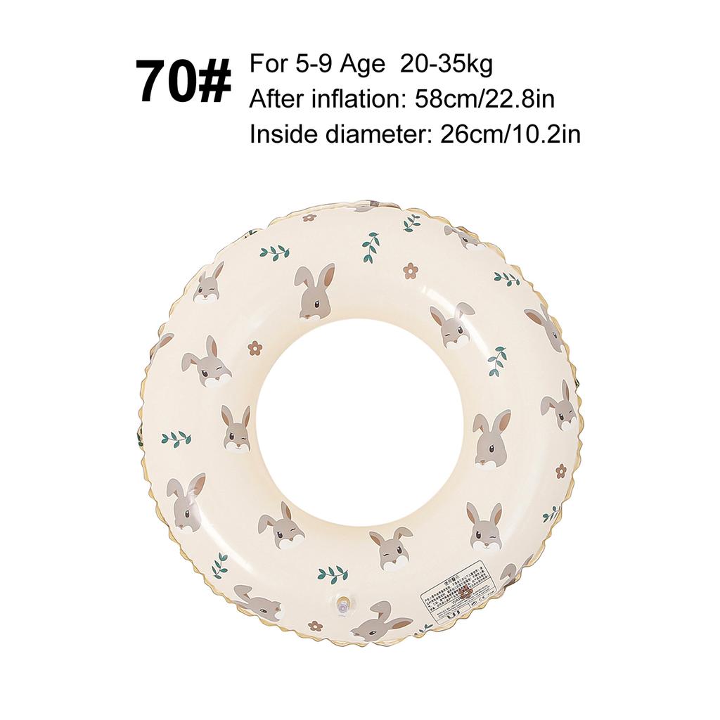 Lovely Rabbit Swim Ring For Women,Pool Floats Armpit Lifebuoy For Adults,Leisure Beach Swimming Inflatable Floating Toy