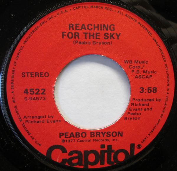 

7inch Record PEABO BRYSON Reaching For The Sky 4522 Capitol Records 1977 US SoulFunk Used
