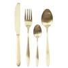 Charbon CUTLERY SET 16 Pcs Light Gold FOR 4 PEOPLE