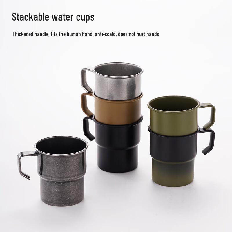 Junkaiwei Portable Stainless Steel Camping Cup