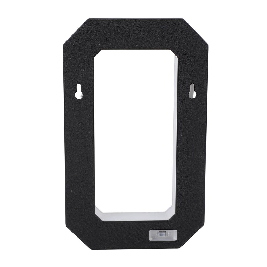 LED Solar Lighted House Number Outside Light Up Water Proof LED Modern Address Sign Backlit Illuminated Exterior Black