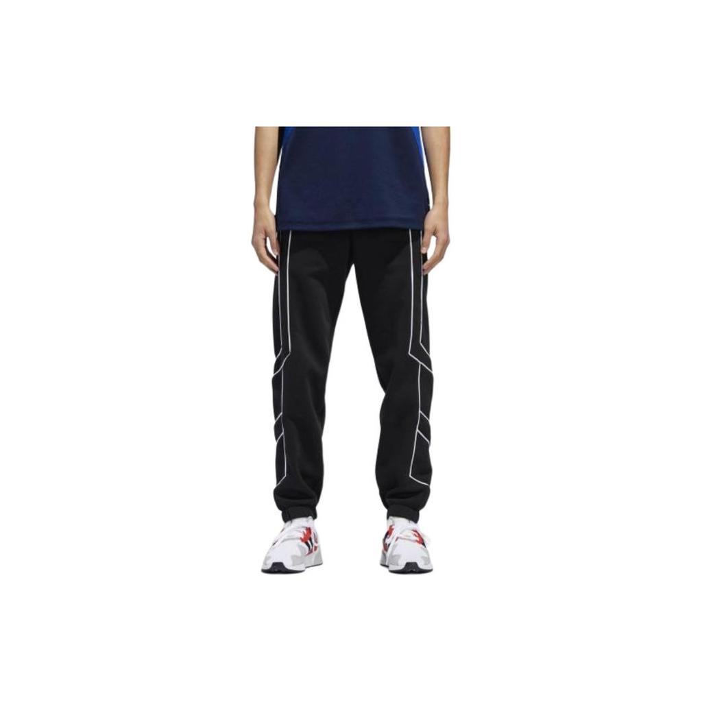 adidas Originals EQT Outline TP Mens Mid-Rise Knitted Sports Pants Men Bottoms Black DH5223