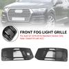 Front Bumper Cover Fog Light Bezel Insert Grill Grille 4M0807682AAEFA 4M0807681AAEFA Fit Q7 2016-2019