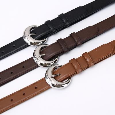 Simple And Fashionable Versatile Light Luxury First-Layer Cowhide Needle Buckle Belt Women'S Leather High-End Casual Pants Belt Women'S Trendy