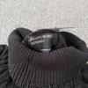 ENFANTS RICHES DEPRIMES Asymmetrical High Neck Cable Knit Sweater