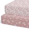 Soft Breathable Cotton Baby Crib Fitted Sheet Set With Animal Print Newborn Toddler Bedding