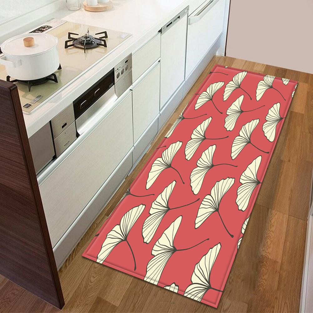 Kitchen floor mat entrance door mat bedroom long carpet corridor bathroom non-slip floor children's carpet
