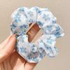 Korean Style Spring/Summer Floral Intestine Hair Scrunchie for Women – Elegant Ponytail Tie and Mori Girl Accessory.
