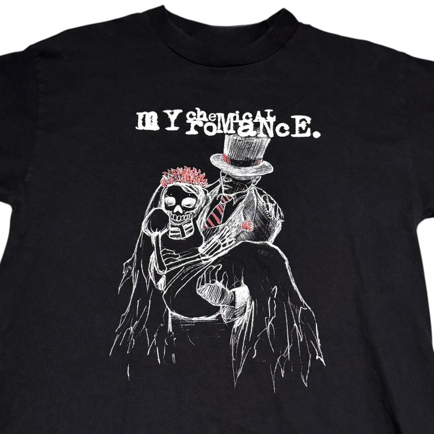 

Retro AAA 2000s My Chemical Romance Alternative Rock Emo Band Music T-shirt Men s Short Sleeve - Men s Summer Cotton Graphic Tee S разноцветный