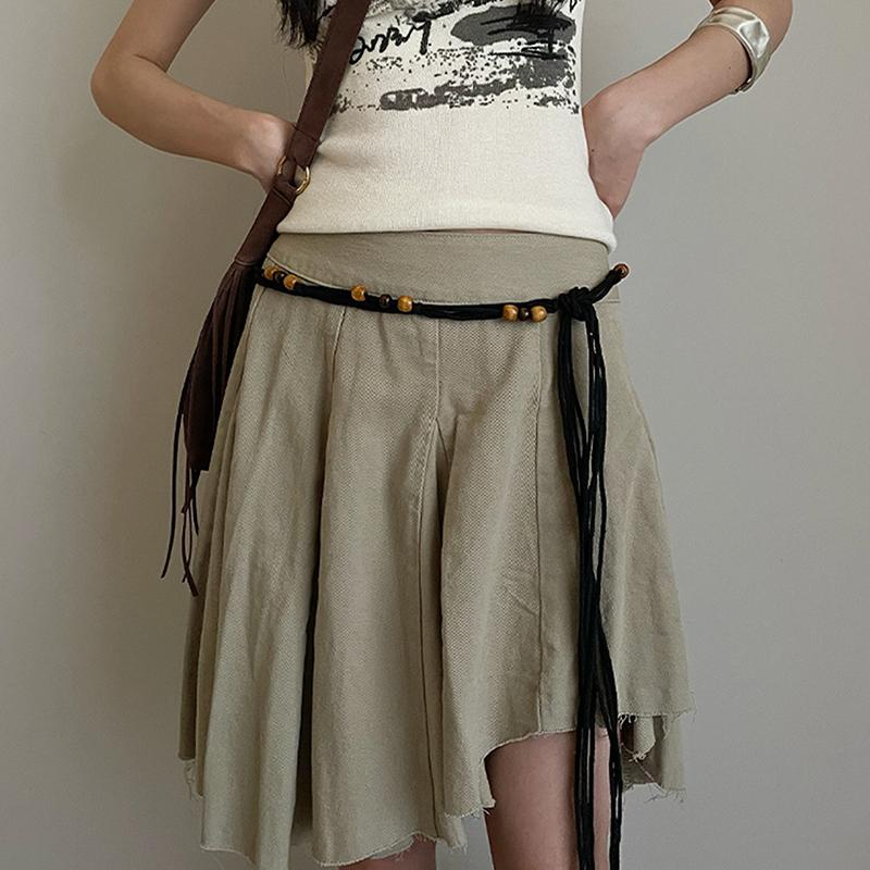 

Bohemian-inspired Woven Fashion Belt; Women s Ethnic Style Waist Chain; Trendy Clothing Accessory & Perfect Gift. чёрный