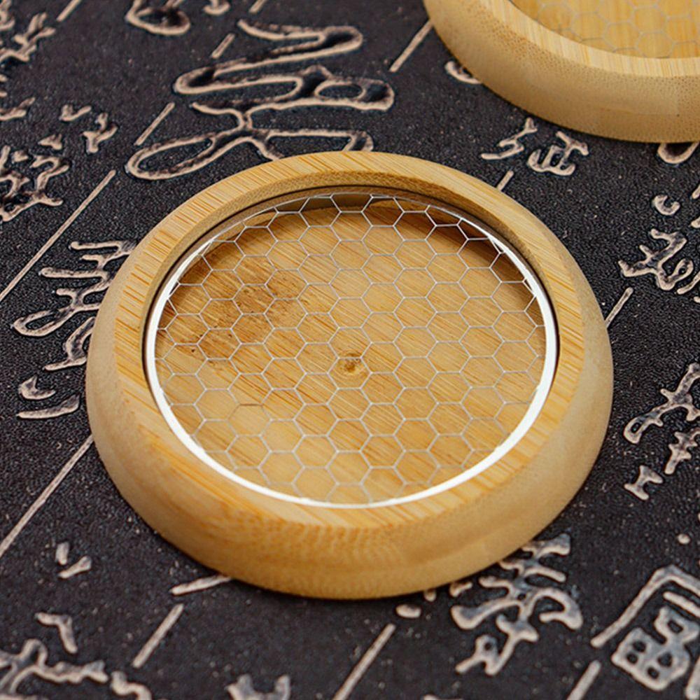 Fashion Incense Burner Holder Wooden Bowl Type Mini Mosquito Coil Rack Sandalwood Censer Home Office Furnishings Decor