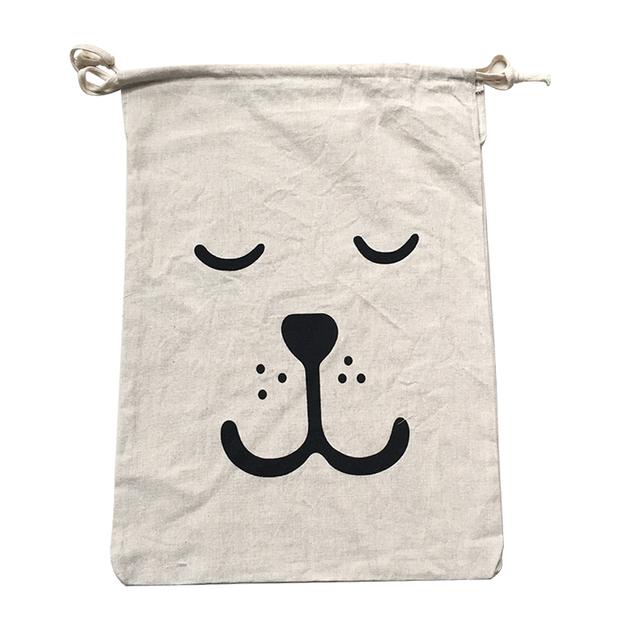 Cartoon High Capacity Drawstring Storage Bucket Folding Laundry Basket Toy Storage Bag Household \n Quilts Bed Sheets Organizer