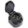7 Pin 12V Trailer Wiring Socket Waterproof Towbar Towing Converter Electrical Plug for Caravan Truck