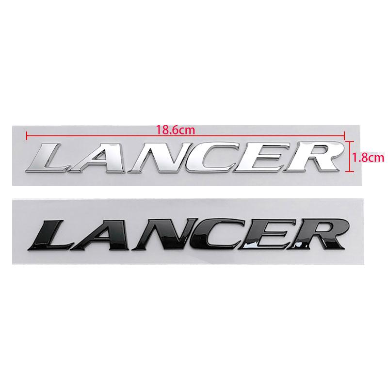 LANCER letter rear box labeling car stickers for Mitsubishi LANCER EX refit trunk tail mark car decorative emblem accessories