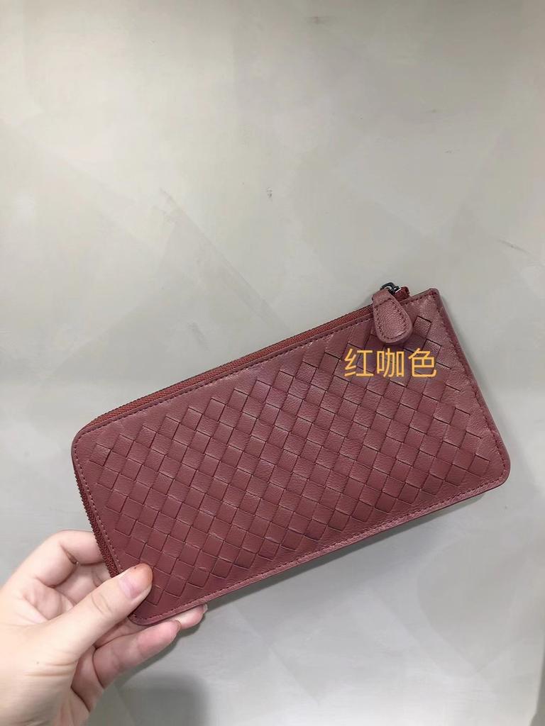 New Leather Wallet Tiktok Same Change Bag Ticket Folder Lamb Skin Card Bag Certificate Card Bag Lady Card Bag Long