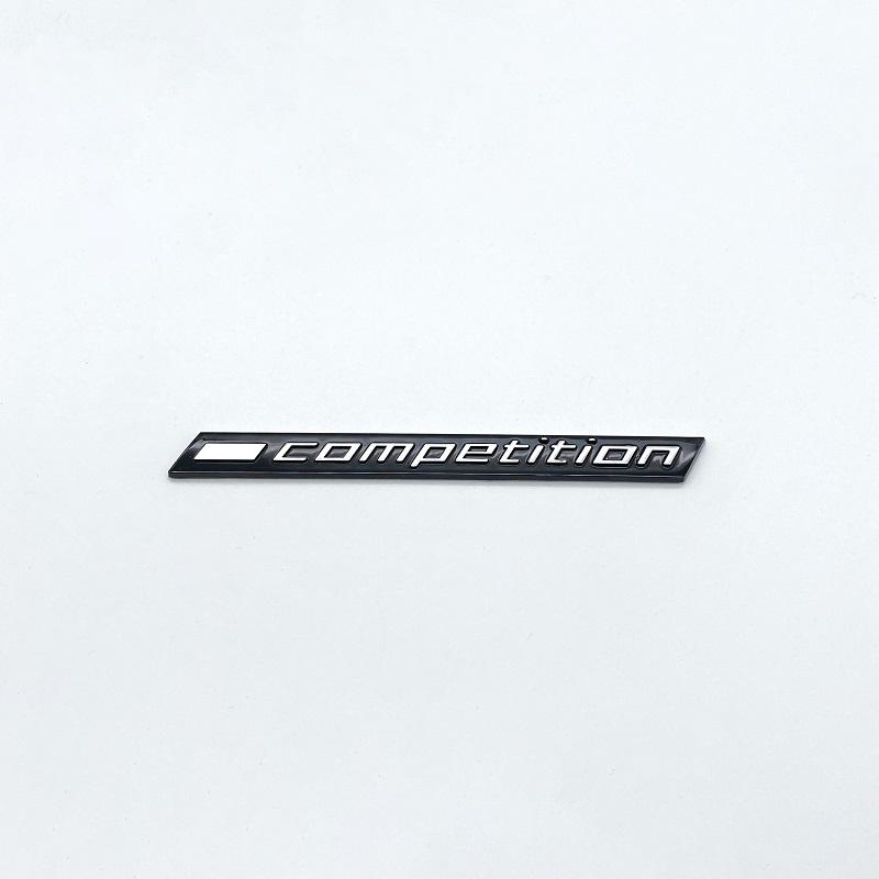 3D ABS Car Trunk Emblem COMPETITION Bar Underlined Emblem for BMW M2 M3 M4 M5 M6 M8 X2M X3M X4M X5M X6M X7M Badges Sticker