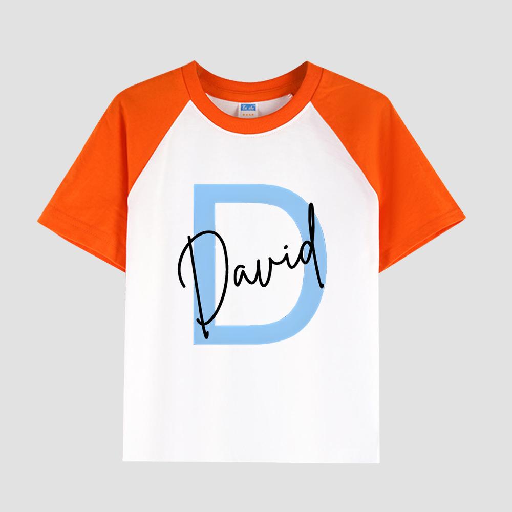 Bedrucktes T-Shirt für Kinder mit Rundhalsausschnitt, Baumwollstoff, lässiges, modisches Kurzarm-Oberteil für den Sommer für Jungen
