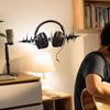 Dazzling Headphones Sonic Wire Bedroom Living Room Study Home Background Beautification Wall Stickers