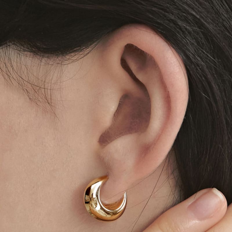 Hyeres-lor H Edition Silver (Y) Volume Hoop Earrings HL6E42603Y9XXX