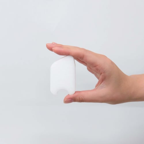 Towa Sangyo Pumice Stone, Lilacare Pumice Stone Twins, 2 Pieces, White, Approx. 6 X 4 X 1.9 Cm