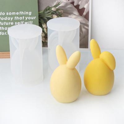 Stampo Candela coniglio uovo in silicone 3D per Pasqua e Halloween