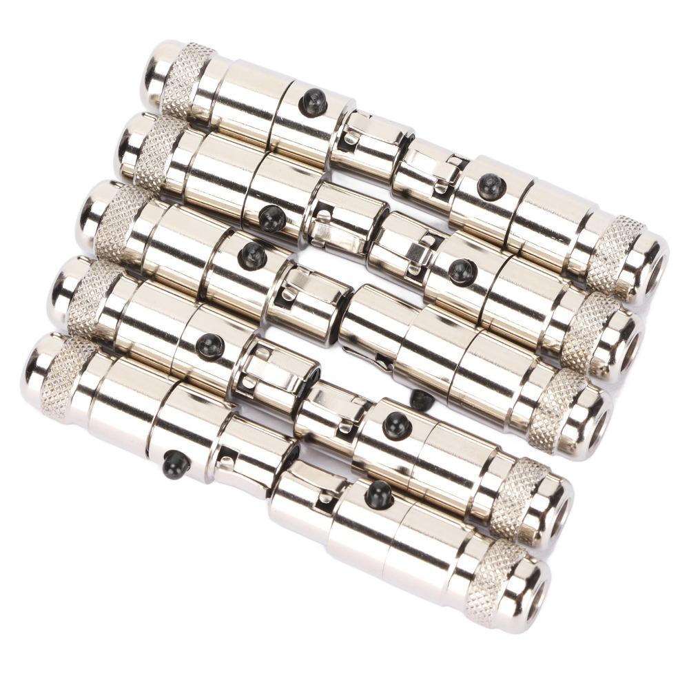 10PCS Noise Reduction 4 Pin Mini XLR Female Connectors Microphone Cable Adapter for Monitor Speaker