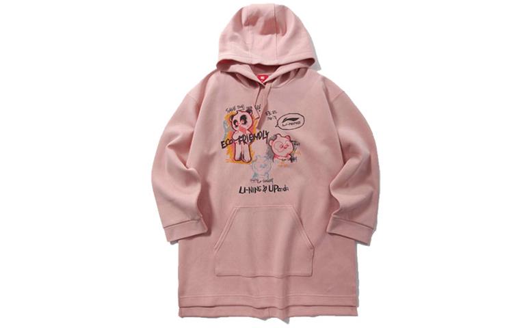 Li Ning Sweatshirts Women s Hooded Moderate Regular AWDP974-3 XL