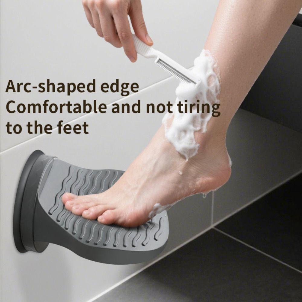 Ergonomic Design Shaving Leg Step Suction Cup Leg Shaving Footrest Shower Foot Rest  Bathroom Use