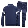 Men's  Winter Long Sleeved Zipper Leisure Suit Tops Pants Sets Tracksuit
