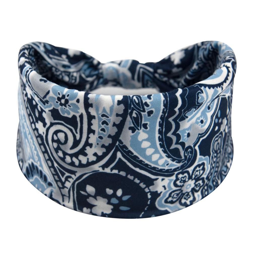 Bohemian Cashew Yoga Übung Stirnband Anti Schweiß und Feuchtigkeit Absorbieren Elastische Baumwolle Stirnband Knoten Stirnband