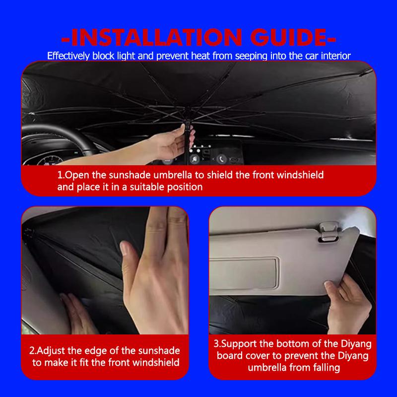 For Skoda Foldable Car UV Sunshade Front Windshield Car Sunshade Parasol Fabia Kamiq Superb Scala Enyaq-iV MK3 VisionS Yeti ahc511