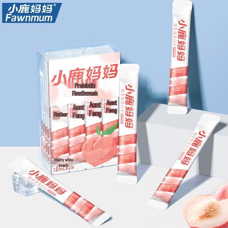 FAWNMUM Peach Portable Mouthwash Strips