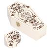 2Pcs DIY Unfinished Wooden Coffin Box for Small Pet Funerals Halloween Party Decoration