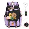 Kapibara fun peripheral printing new schoolbag cute cartoon primary and secondary school students spine backpack
