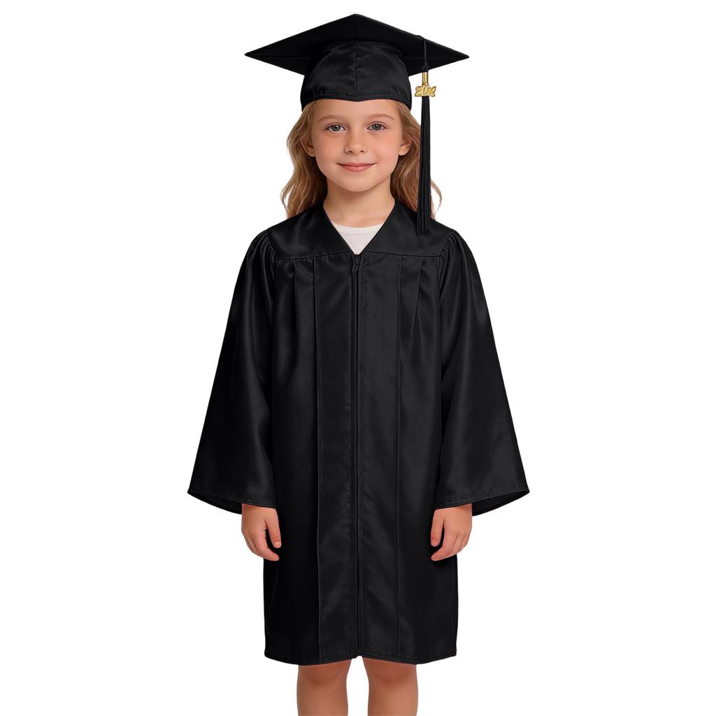 Conjunto de Roupa de Formatura Infantil da Moda, Roupa para Fotografia de Jardim de Infância, Novo Chapéu de Doutor e Toga de Formatura 2026