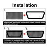 Automobile Bumper Vent Tuning Grill Mesh Spoiler Car 3D ABS Racing Honeycomb Car Modification Honeycomb Grille 120x40cm