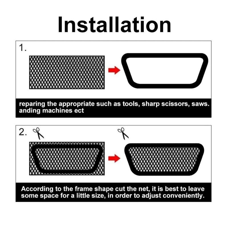 Automobile Bumper Vent Tuning Grill Mesh Spoiler Car 3D ABS Racing Honeycomb Car Modification Honeycomb Grille 120x40cm