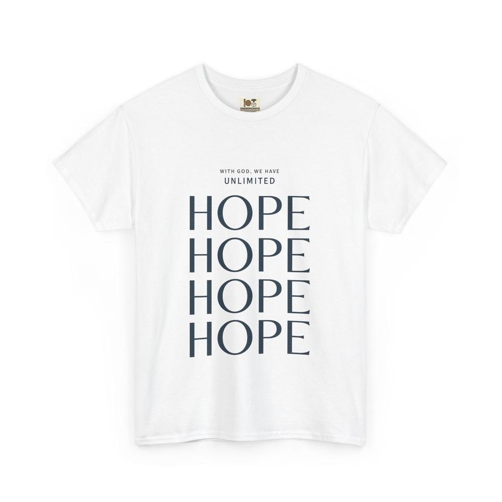 

HOPE Motivational T-Shirt, Unisex Shirt for Inspiration, Gift for Men Women 3XL