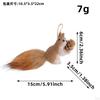Squirrel Statue Gifts Cute Hanging Animal Sculpture for Office Xmas Tabletop