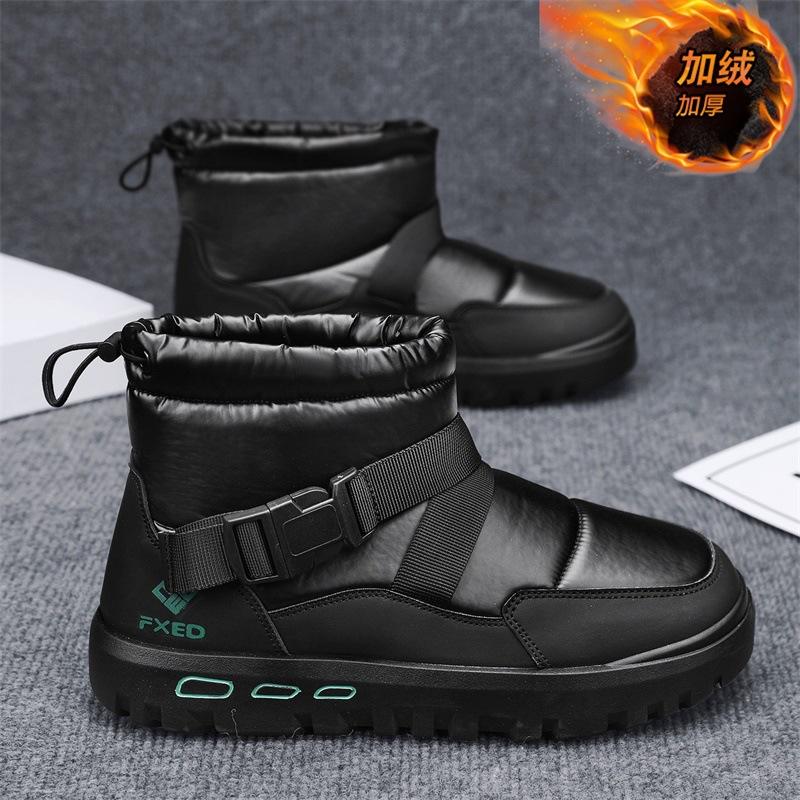 Snow boots winter new outdoor thick-soled wear-resistant sports and leisure large cotton shoes