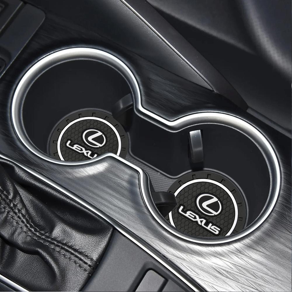 Car Interior Coaster Water Cup Non-Slip Pad Silicone For Lexus F SPORT Plug-in Hybrid ES UX 300e GS GX IS LS LX CT LBX NX 350h