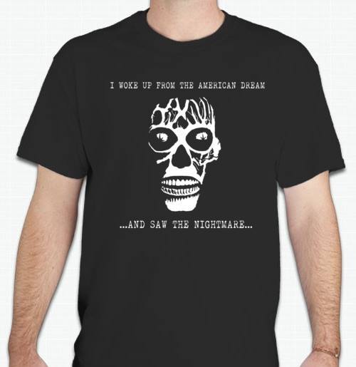 They Live! I woke to American Dream Saw NIGHTMARE Rowdy Roddy Piper NWO T shirt XXXL