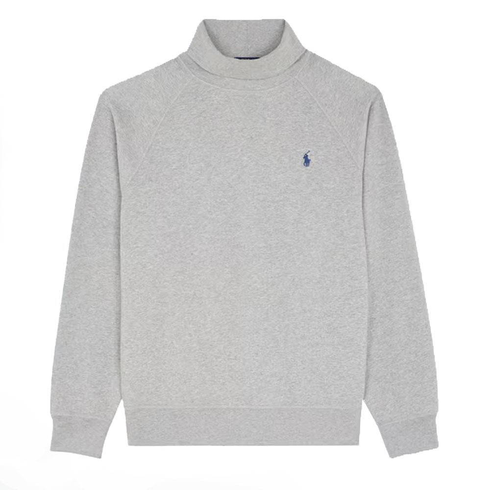 

Polo Ralph Lauren Однотонный с вышивкой логотипа Свитшот с высоким воротом и длинным рукавом Мужской свитшот Серый 710951747-002 L
