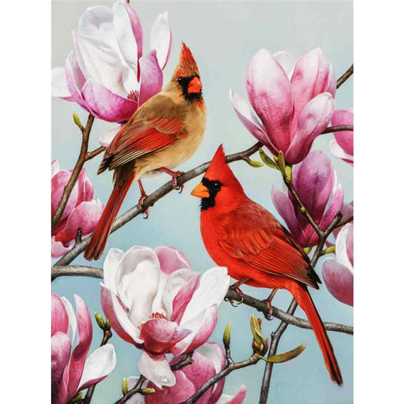5d Diamond Painting Flower Birds Full Square/Round Diamond Embroidery Cross Stitch Peony Mosaic Needlework Home Decor Kits